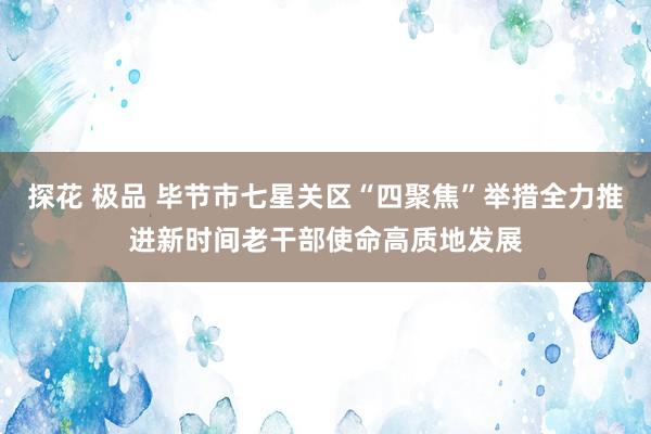 探花 极品 毕节市七星关区“四聚焦”举措全力推进新时间老干部使命高质地发展
