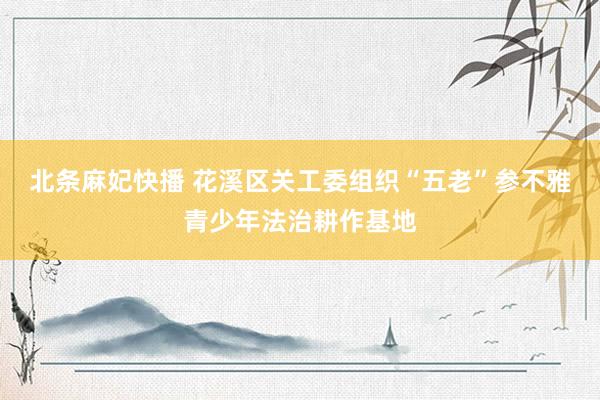 北条麻妃快播 花溪区关工委组织“五老”参不雅青少年法治耕作基地