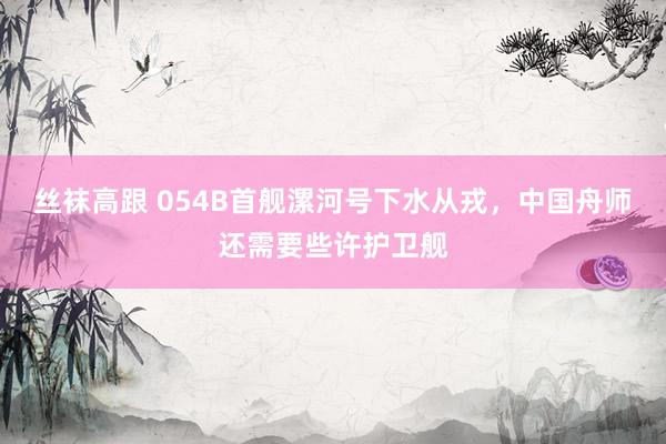 丝袜高跟 054B首舰漯河号下水从戎，中国舟师还需要些许护卫舰