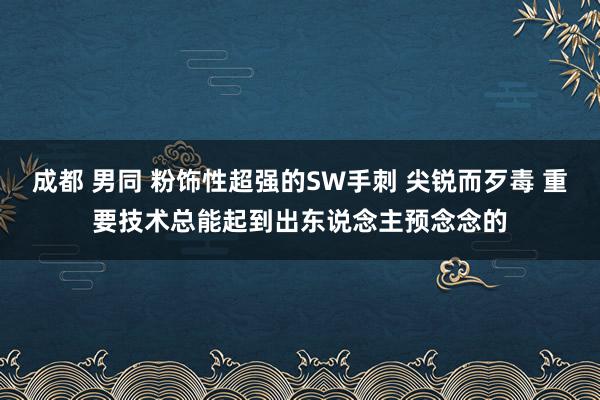 成都 男同 粉饰性超强的SW手刺 尖锐而歹毒 重要技术总能起到出东说念主预念念的