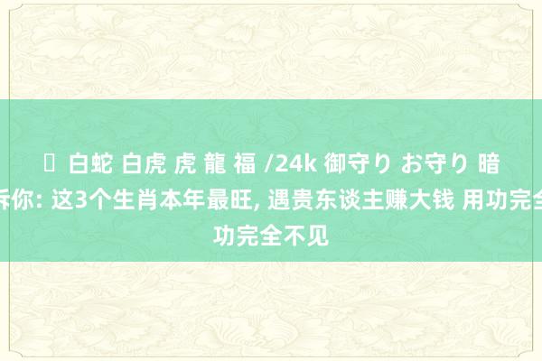 ✨白蛇 白虎 虎 龍 福 /24k 御守り お守り 暗暗告诉你: 这3个生肖本年最旺, 遇贵东谈主赚大钱 用功完全不见